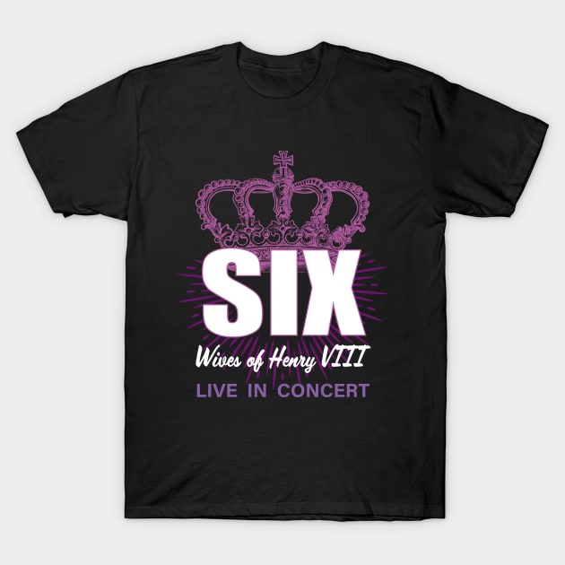 Six Wives of Henry VIII T-Shirt by CafeConCawfee